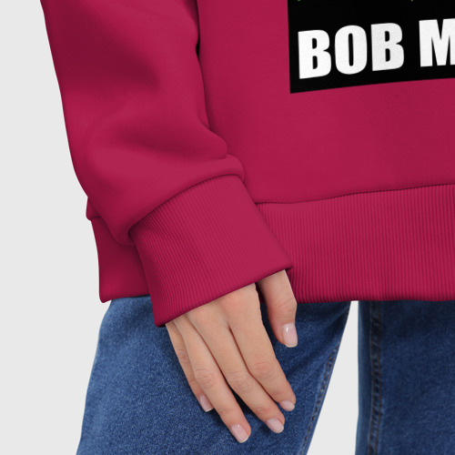 Женское худи Oversize хлопок Bob - one love, цвет маджента - фото 8