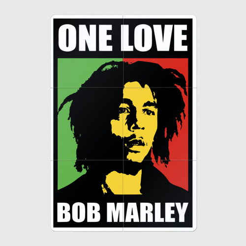 Магнитный плакат 2Х3 Bob - one love