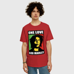 Мужская футболка хлопок Oversize Bob - one love - фото 2