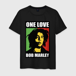 Bob - one love – Мужская футболка хлопок с принтом купить со скидкой в -20%