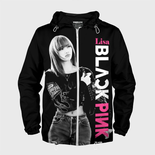 Мужская ветровка 3D Blackpink Beautiful Lisa, цвет белый