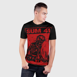 Мужская футболка 3D Slim Sum41 - Skeleton - фото 2
