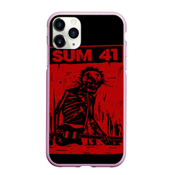 Чехол для iPhone 11 Pro матовый Sum41 - Skeleton