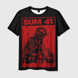Мужская футболка 3D Sum41 - Skeleton