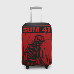 Чехол для чемодана 3D Sum41 - Skeleton