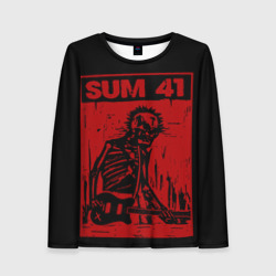 Женский лонгслив 3D Sum41 - Skeleton