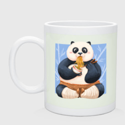 Кружка керамическая Kung Fu Panda ест Рамен