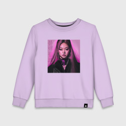 Детский свитшот хлопок Blackpink Jennie аниме рисунок