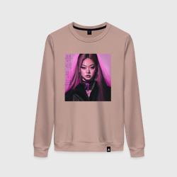 Женский свитшот хлопок Blackpink Jennie аниме рисунок