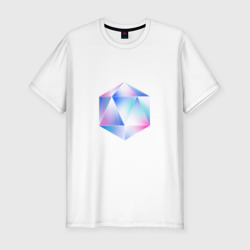 Мужская футболка хлопок Slim Glass hexagon