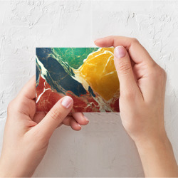 Поздравительная открытка Мраморная радуга - фото 2