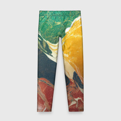 Детские леггинсы 3D Мраморная радуга