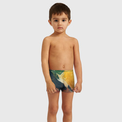 Детские купальные плавки 3D Мраморная радуга - фото 2