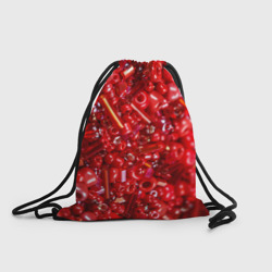 Рюкзак-мешок 3D Красный бисер