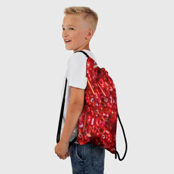 Рюкзак-мешок 3D Красный бисер - фото 2
