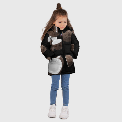Зимняя куртка для девочек 3D с принтом Coconut, вид сбоку #3