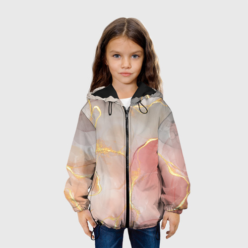 Детская куртка 3D Texture and glitter, цвет черный - фото 4