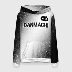 Женская толстовка 3D DanMachi glitch на светлом фоне: символ сверху