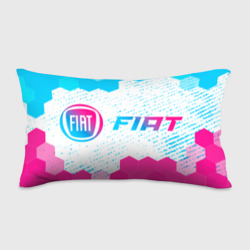 Подушка 3D антистресс Fiat neon gradient style: надпись и символ