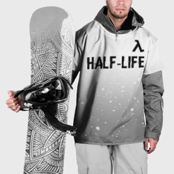 Накидка на куртку 3D Half-Life glitch на светлом фоне: символ сверху