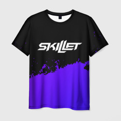 Skillet purple grunge – Мужская футболка 3D с принтом купить со скидкой в -26%