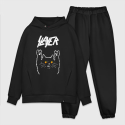 Мужской костюм oversize хлопок Slayer rock cat