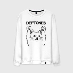 Мужской свитшот хлопок Deftones - rock cat