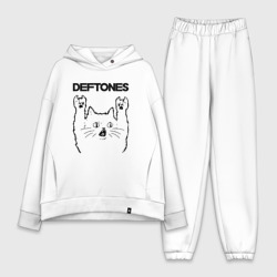 Женский костюм хлопок Oversize Deftones - rock cat