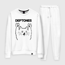 Женский костюм хлопок Deftones - rock cat