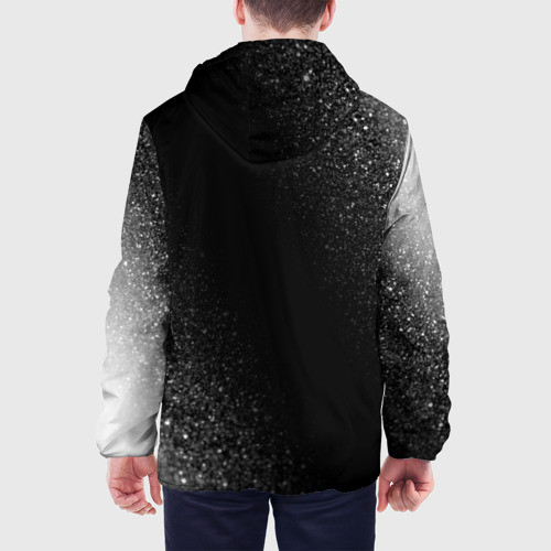 Мужская куртка 3D Maneskin glitch на темном фоне: надпись, символ, цвет 3D печать - фото 5