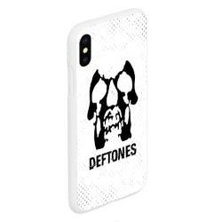 Чехол для iPhone XS Max матовый Deftones glitch на светлом фоне - фото 2