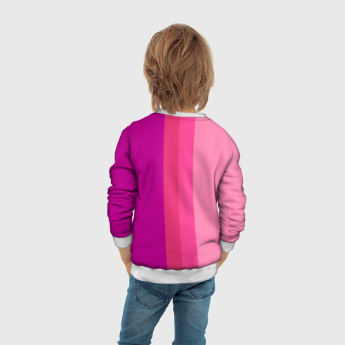 Детский свитшот 3D Группа Black pink на фоне оттенков розового, цвет 3D печать - фото 6