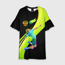 Детское платье 3D Волейбол Россия