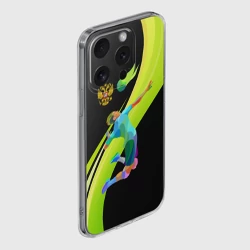 Чехол для iPhone 15 Pro Max силиконовый с защитой камеры Волейбол Россия - фото 2