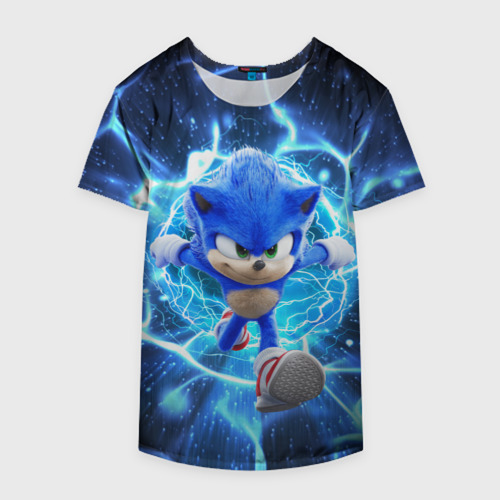 Накидка на куртку 3D Sonic electric waves, цвет 3D печать - фото 4