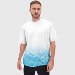 Мужская футболка oversize 3D Гинтама текстура - фото 2