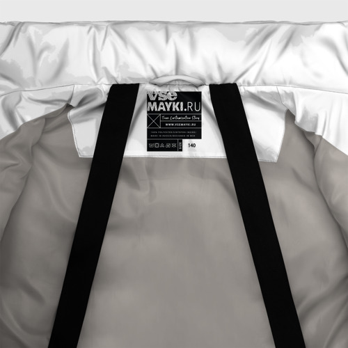 Зимняя куртка для мальчиков 3D Гинтама текстура, цвет светло-серый - фото 7