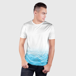 Мужская футболка 3D Slim Гинтама текстура - фото 2