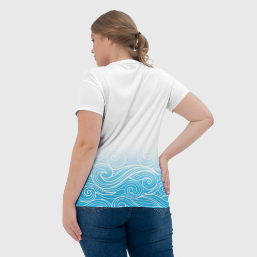Женская футболка 3D Гинтама текстура, цвет 3D печать - фото 7