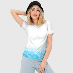 Женская футболка 3D Slim Гинтама текстура - фото 2