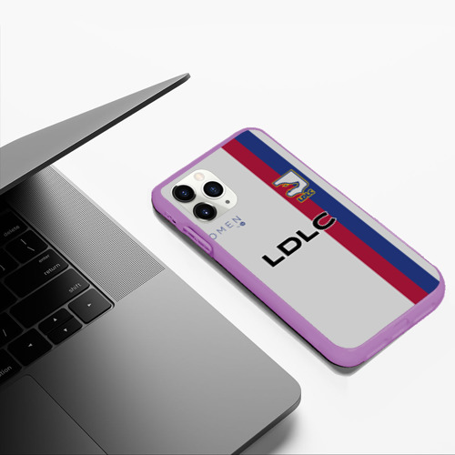 Чехол для iPhone 11 Pro Max матовый Ldlc OL форма, цвет фиолетовый - фото 5