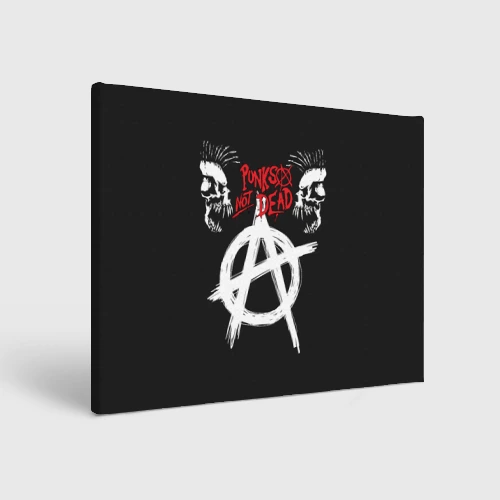 Холст прямоугольный Punk's not dead - анархия