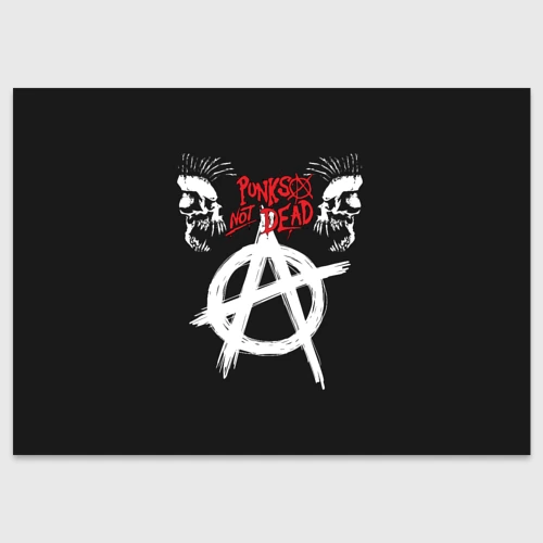Поздравительная открытка Punk's not dead - анархия