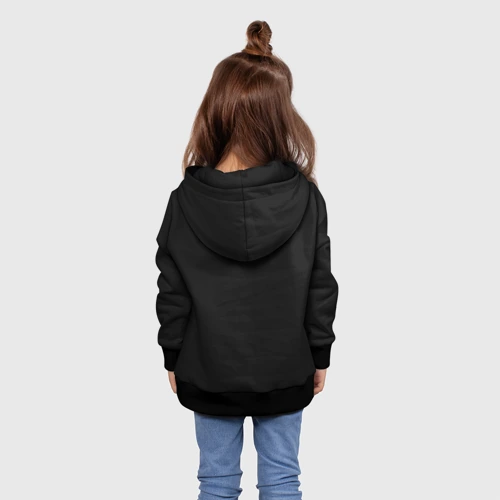 Детская толстовка 3D с принтом Punk's not dead - анархия, вид сзади #2