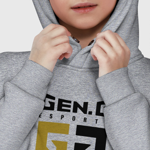 Детское худи Oversize хлопок Gen G Esports лого, цвет меланж - фото 7