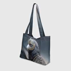 Пляжная сумка 3D Ворон викинг - фото 2