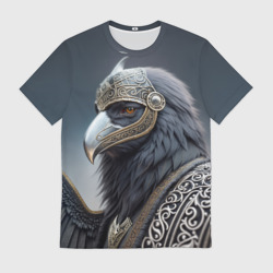 Мужская футболка 3D Ворон викинг