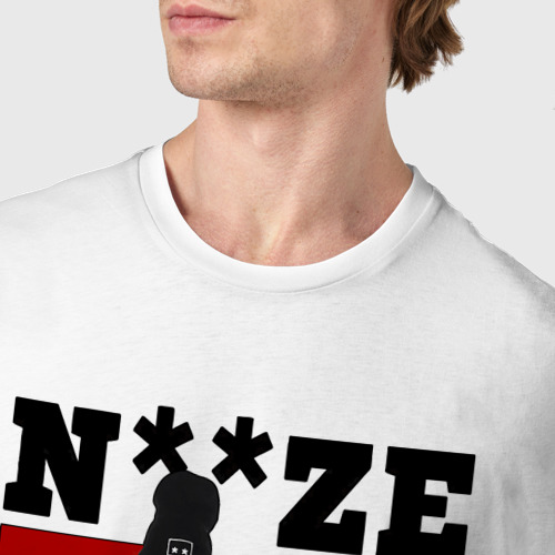 Мужская футболка хлопок Noize MC - guitarist, цвет белый - фото 6