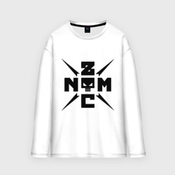 Женский лонгслив oversize хлопок Noize MC logo