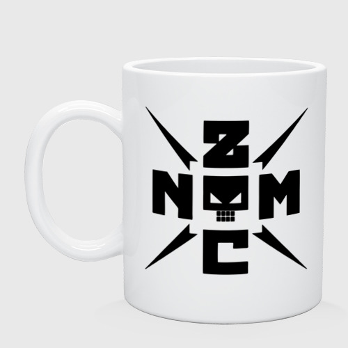 Кружка керамическая Noize MC logo, цвет белый